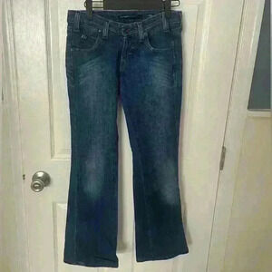 MISS SIXTY Collection Ex Love Blue Wash Denim Bootcut Jeans Size 27x34